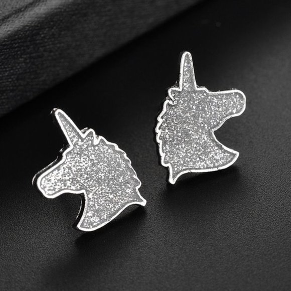 Other - Silver Unicorn Stud Earrings